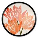 Póster Flores de loto de colores - Cubistika - Redondo