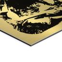 Geborsteld Alu-Dibond met goud-, zilver- & kopereffect - If you get tired - Banksy