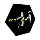 Hexagone - Alu-dibond Banksy - Pulp Fiction
