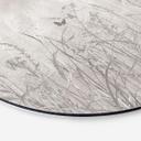 Wanddecoratie wilde bloemenweide met vlinders in Scandinavisch design - Ms Tiff - Alu-Dibond Rond