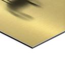 Geborsteld Alu-Dibond met goud-, zilver- & kopereffect - Reigers in ochtendmist - Treechild