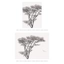 Fototapete Minimalistischer Baum in ruhiger Landschaft - Flour