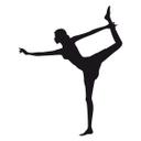 Wallsticker -  Yoga -  Den stående bue