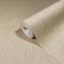 Papel pintado no tejido de aspecto textil con superficie texturada beige liso
