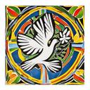 Póster de tela Paloma de la paz de colores - Inspirado en Matisse - Zamart - Cuadrado
