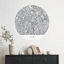 Muursticker rond - Parijs