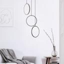 Pendelleuchte Elea, schwarz, 150 x 44,9 cm, Metall Lampe