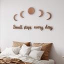 Décoration murale bois placage acajou - Small steps every day