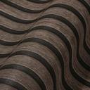 3D træpaneler non-woven tapet - Skandinavisk tapet med lameller af A.S. Creation Brown Black