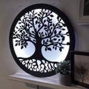 Décoration lumineuse LED en MDF - Arbre avec racines