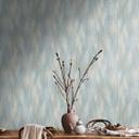 Papel pintado no tejido de estilo escandinavo azul para dormitorio, pasillo, cocina