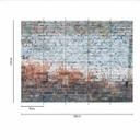 MurstensvægBricks3 tapet i beige brun - non-woven tapet Designwalls 2 - 2,55 x 3,5 m