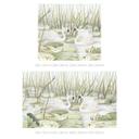 Fotomural para habitación infantil - Dos cisnes en el estanque - Kikki Belle