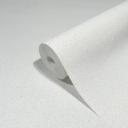 Non-woven tapet med struktur i prikket ensfarvet hvid ensfarvet