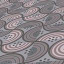 tapet med bølger og linjer beige grå - non-woven grafisk tapet i retrolook