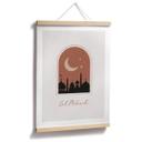Póster Eid Mubarak de noche