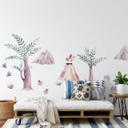 Sticker mural Kvilis - Préhistoire (17 pièces - 120x120 cm