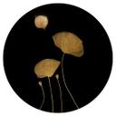 Vinilo decorativo Kubistika - Bailarina a la luz de la luna - Redondo