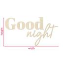Decoración mural dormitorio - Letras Buenas Noches - Álamo