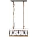 Pendelleuchte Lorenz, braun, 110 x 59 cm, Holz Pendelleuchte