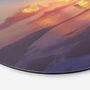 Tableau sur alu-Dibond rond aerroscape - Coucher de soleil sur la mer