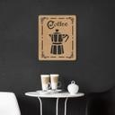 MDF-dekoration Kaffeskilt - Espresso kaffekande