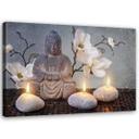 Canvasbillede, Buddha orkidé blomster
