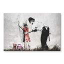 Glasbillede - Banksy - Policeman Searching Girl