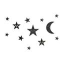 Set de decoración acrílica luna y estrellas - Kawaii