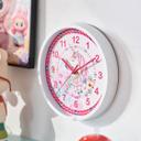 Bundle Lernuhr mit Lernzifferblatt für Kinder inkl. Armbanduhr & Mäppchen | Einhorn/Prinzessin rosa