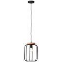 Pendelleuchte Rosalie, braun, 130 x 25 cm, Holz Pendellampe