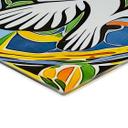 Glasbillede - Farverig fredsdue - inspireret af Matisse - Zamart