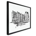Póster Amsterdam - Blanco y negro - Love your City