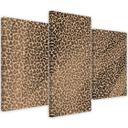 3 stykke lærredsprint, Leopard Leopard Pels Patches Mønster