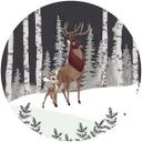 Selvklæbende tapet - Bambi Big Prince - 125 x 125 cm