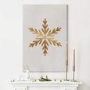 Lærredsprint - Orara Studio - Golden Snowflakes