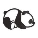 Decoración acrílica panda