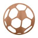 Decoración en madera habitación infantil fútbol - caoba