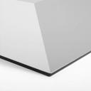 3D Hexagon Alu-Dibond - Lys grå