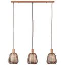 Pendelleuchte Thore, kupfer, 120 x 85 cm, Metall 3-flammig