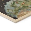 Houten Wanddecoratie zonnestelsel met planeten en aarde - Ms Tiff