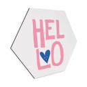 Hexagon Dibond Fritsch - Hello