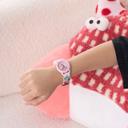 Bundle Lernuhr mit Lernzifferblatt für Kinder inkl. Armbanduhr & Mäppchen | Einhorn/Prinzessin rosa