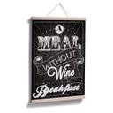 Poster - A meal wwithout Wine