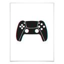 Plakat - Gaming Controller - Glitch Effekt