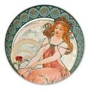 Wandcirkel Mucha - The Artist