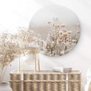 Tableau sur alu-Dibond Annie - Fleurs de glace - Rond