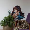Muursticker La Doll Blanche – Girl with Fox