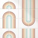 Azulejos Adhesivos Azulejos adhesivos arco iris boho - lote de 12