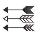 Flechas decorativas acrílicas (juego de 3)
